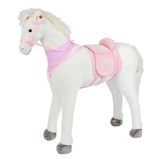 Pink Papaya Stehpferde XXL Kopfhöhe 105cm Plüschpferd Kinderpferd Pony Reiten 
