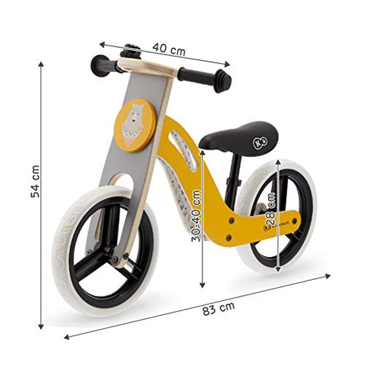 Kinderkraft Laufrad aus Holz Uniq Lernlaufrad Kinderlaufrad leichtes