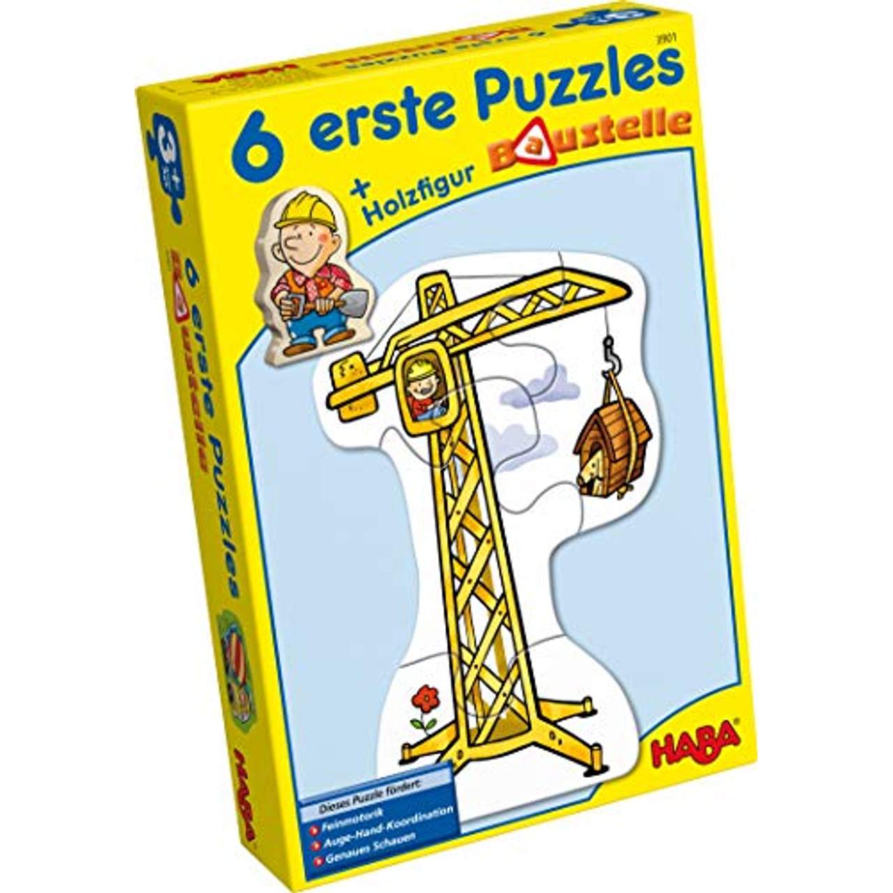 Haba 3901 6 erste Puzzles Baustelle