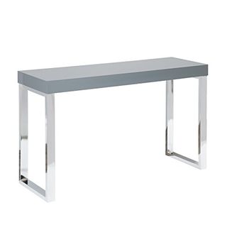 Riess Ambiente Design Laptoptisch Grey Desk 120cm Hochglanz dunkelgrau