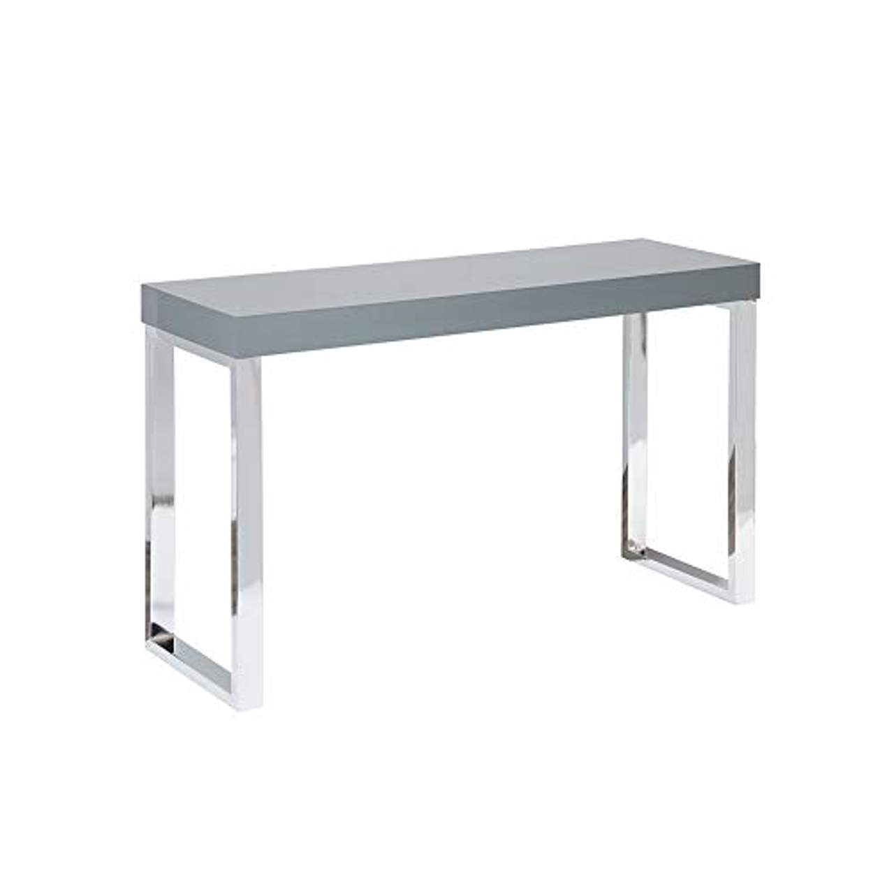 Riess Ambiente Design Laptoptisch Grey Desk 120cm Hochglanz dunkelgrau