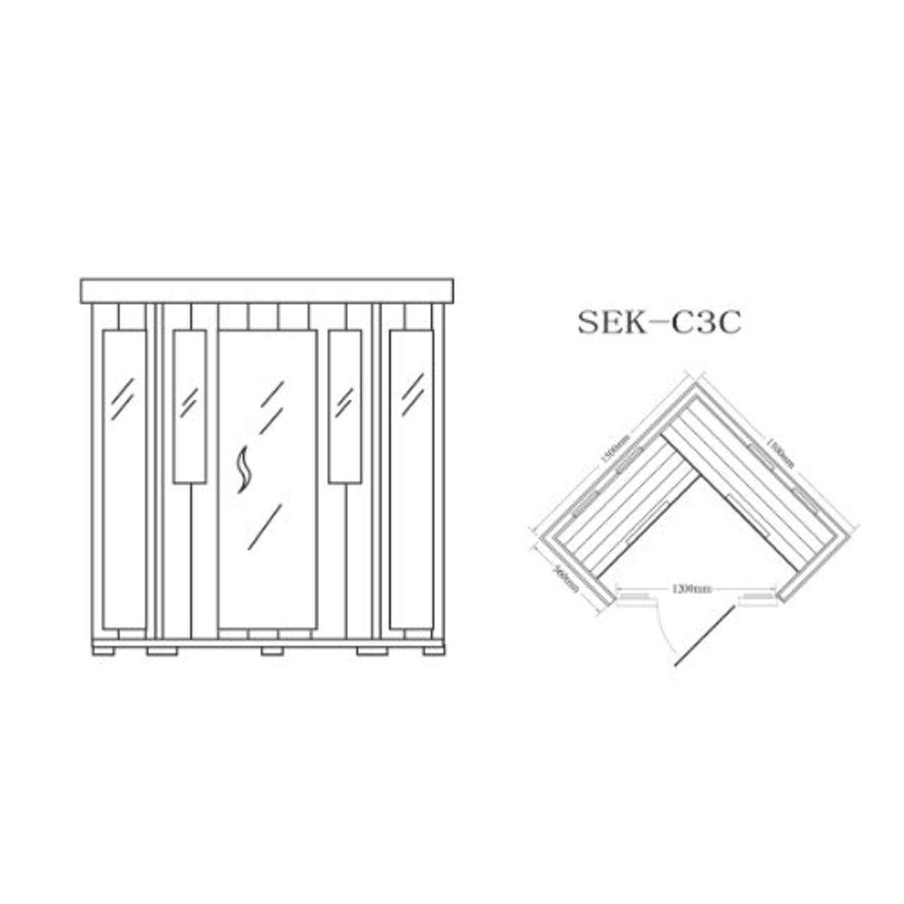 Infrarotkabine / Wärmekabine / Sauna - ECK