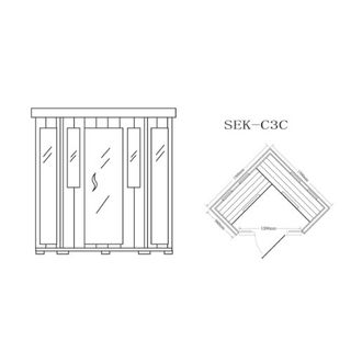 Infrarotkabine / Wärmekabine / Sauna - ECK