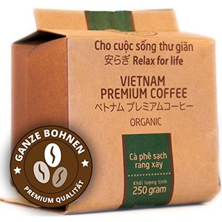 VietBeans Hello5 Organic Hochwertige Kaffeebohnen aus der Vulkangestein-Region des zentralen