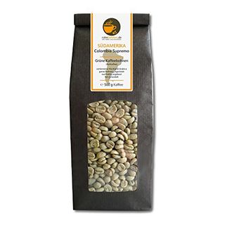 Rohebohnen Rohkaffee Grüner Hochland Kaffee Colombia Supremo