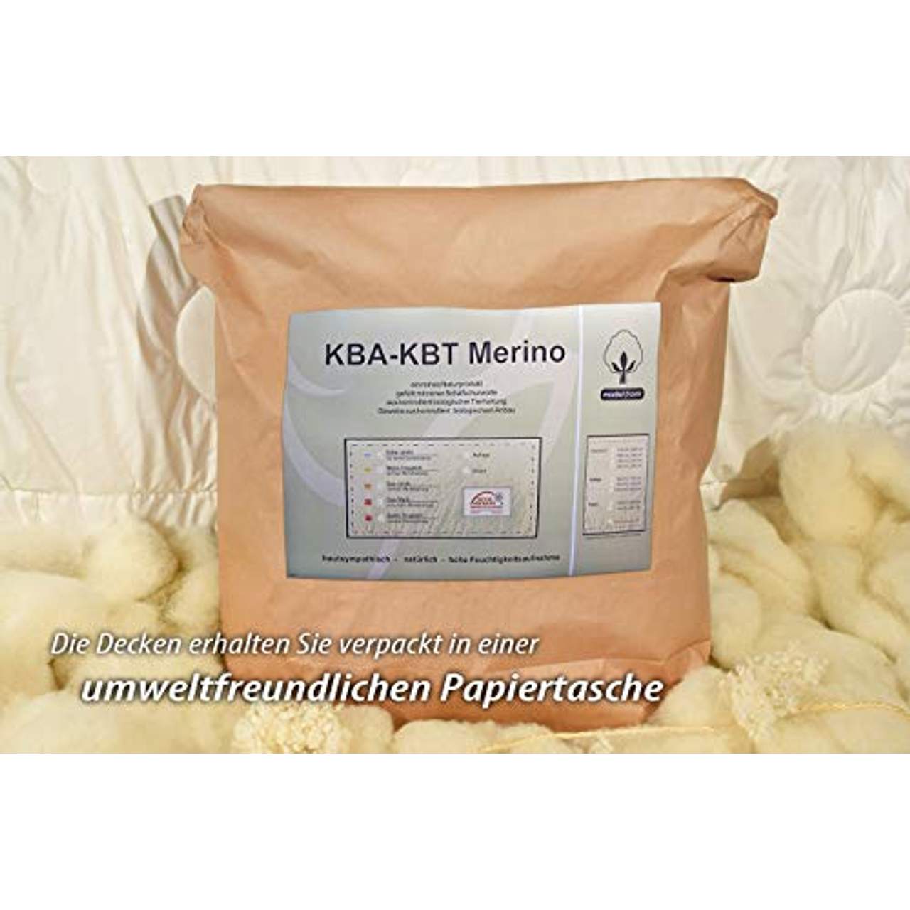 Kinderbettdecke Bettdecke Sommer Merino Baumwolle Bio Nadia