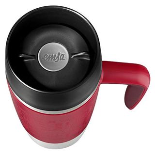 Emsa Thermobecher Travel Mug Handle mit persönlicher Rund-Gravur Edelstahl 360 ml