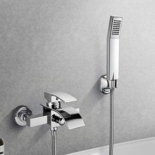 Badewannenarmatur mit Wasserfall aus Glas designer Badarmatur Badezimmer Wanne 