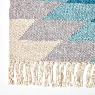 HOMESCAPES Kelim-Teppich Helsinki handgewebt aus Wolle
