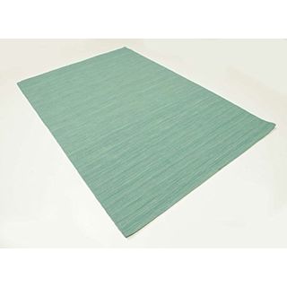 CarpetVista Kelim loom Mint grün Teppich 160x230 Moderner Teppich