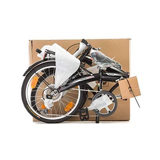 BIKE SPORT LIVE ACTIVE Bikesport Klapprad Fahrrad Folding 24 Zoll Shimano 6 Gang Komplett montiert Weißer Glanz STVO Beleuchtung