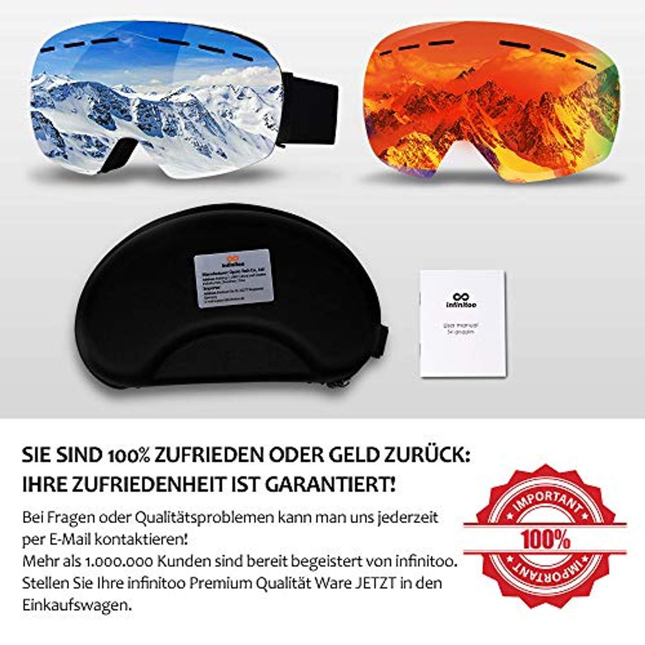 infinitoo Skibrille