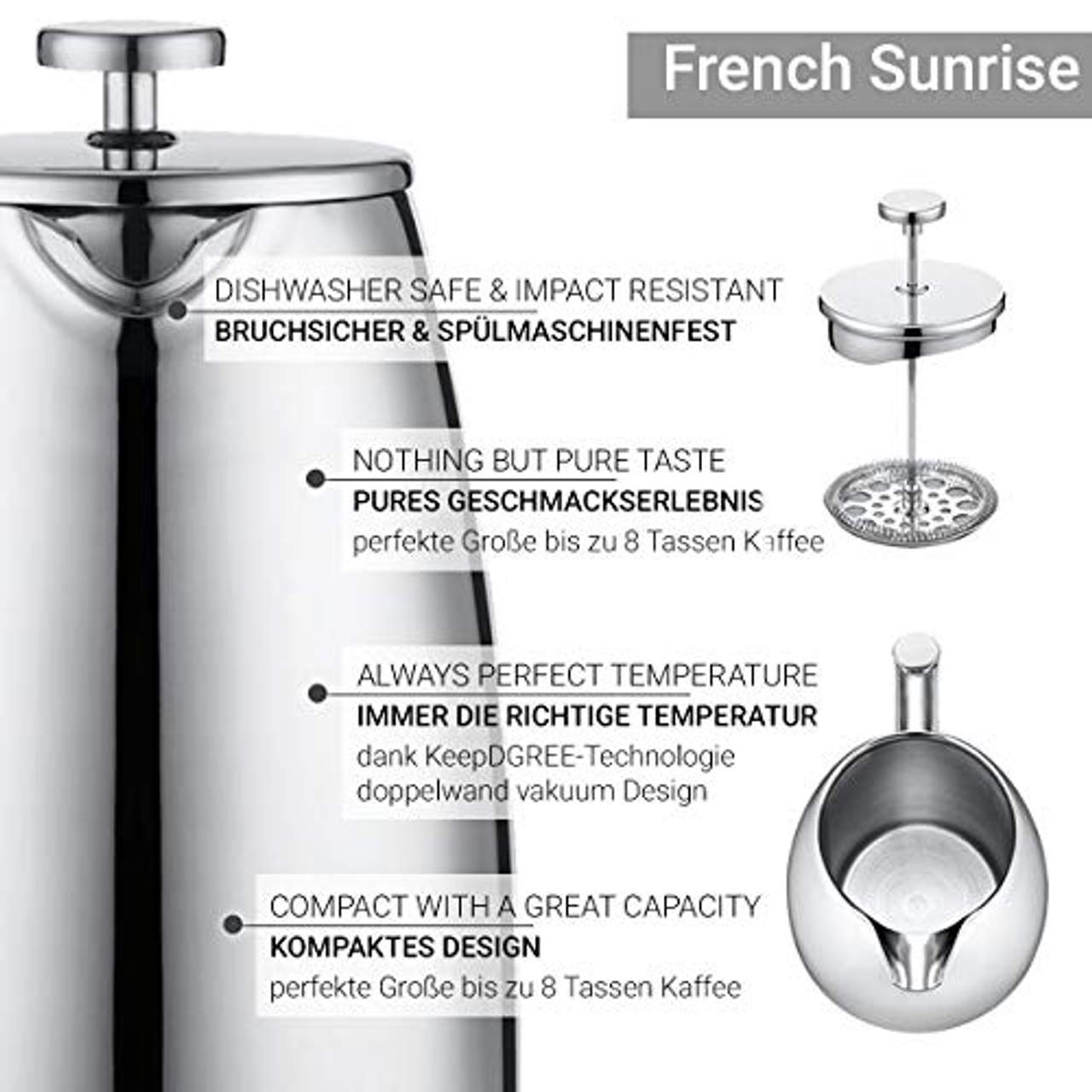 720°DGREE French Press French Sunrise 950ml
