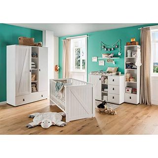 lifestyle4living Babyzimmer Komplett-Set in weiß