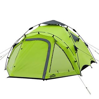 Sekundenzelt QEEDO Quick Pine 3 Personen Zelt Campingzelt Pop Up Zelt grün 