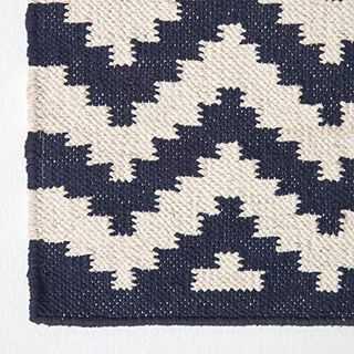 HOMESCAPES Kelim-Teppich Casablanca aus 100% Baumwolle handgewebt