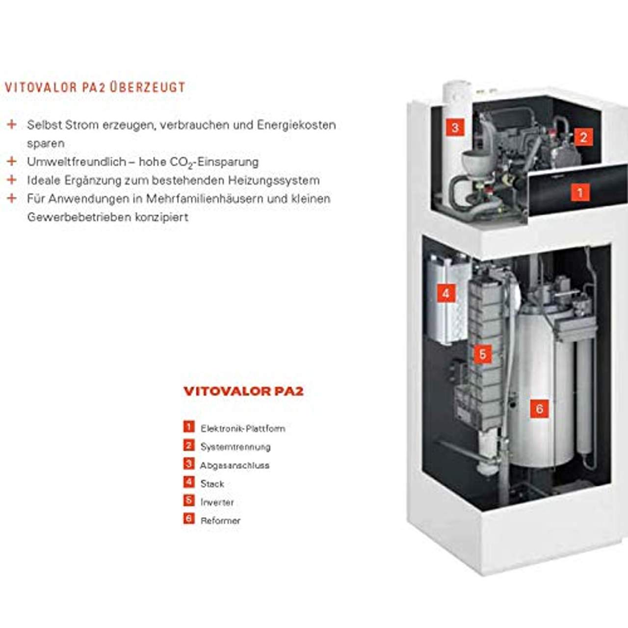 Viessmann Paket Vitovalor PA2 Brennstoffzelle Mikro KWK Pufferspeicher 950 Liter