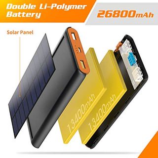 QTshine Solar Powerbank 26800mAh