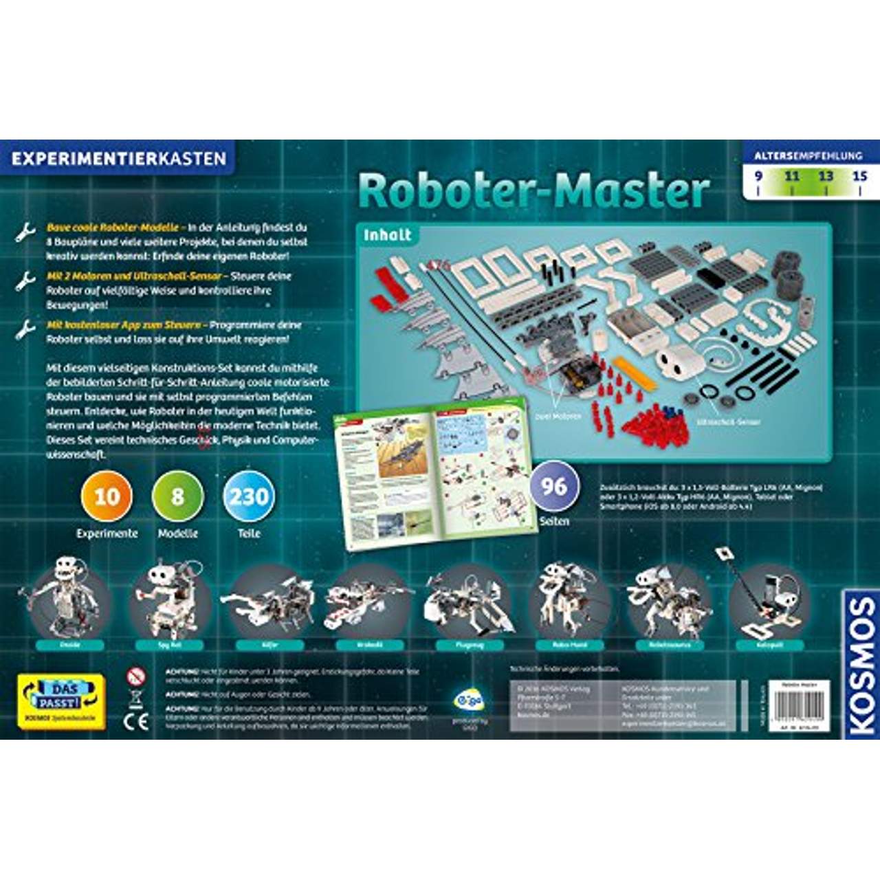 Kosmos 620400 Roboter-Master Experimentierkasten