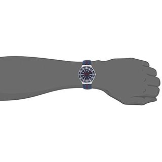 Swatch Herren-Armbanduhr Analog Quarz Leder YGS467