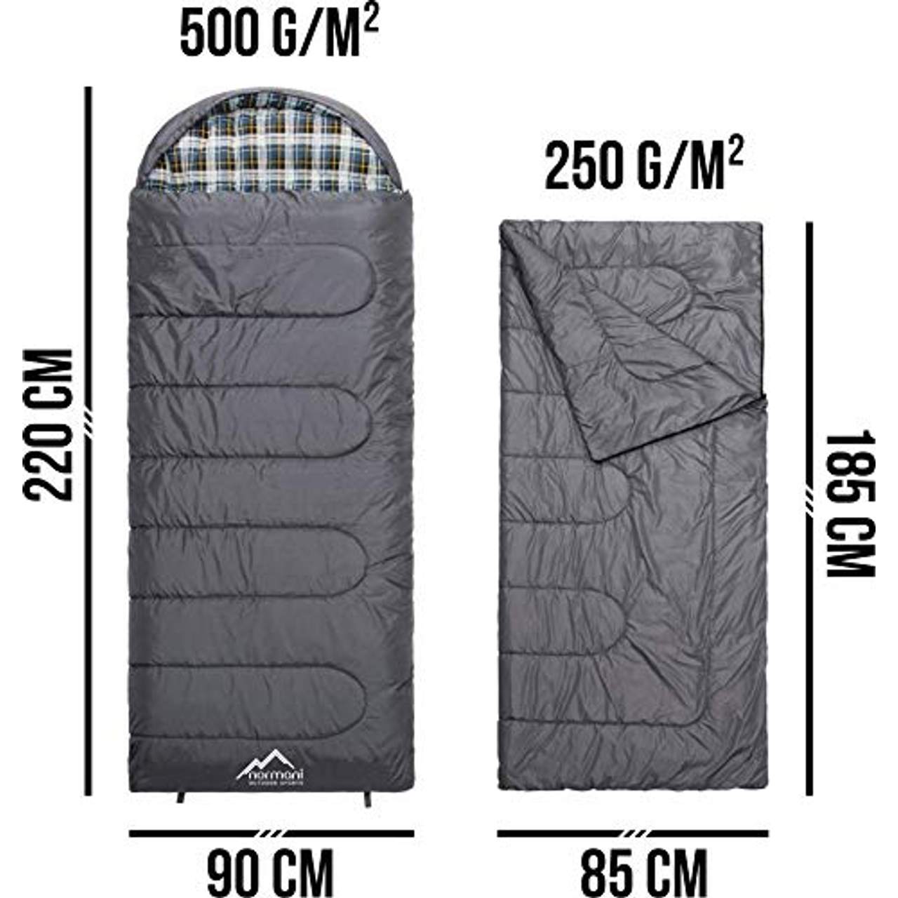 normani 4-in-1-Funktion Extrem Outdoor Schlafsack 'Antarctica'