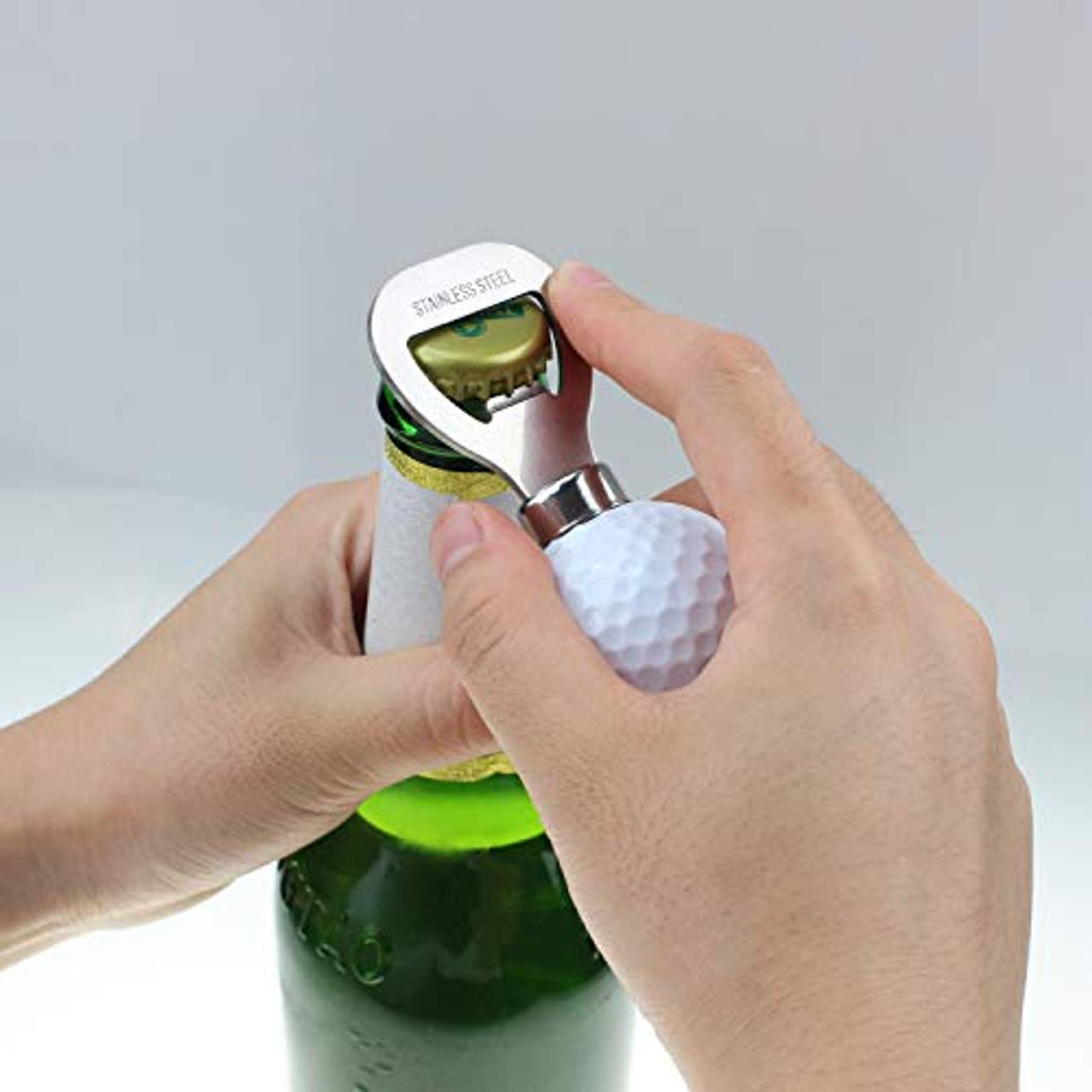 Crestgolf Flaschenöffner und Korkenzieher als Geschenk-Set im Golfball-Design