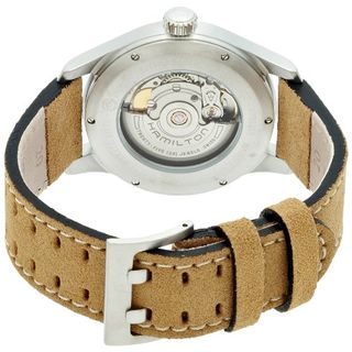 Hamilton Herren-Armbanduhr XL Chronograph Automatik Leder H42615753