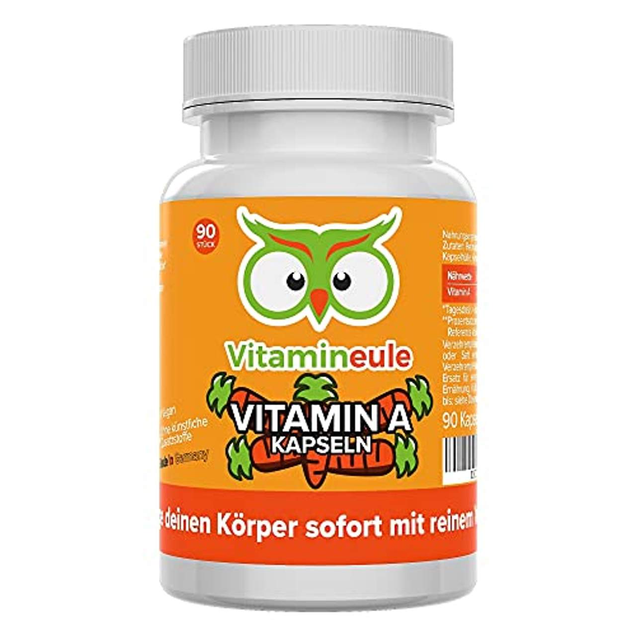 Vitamin A Kapseln hochdosiert & vegan