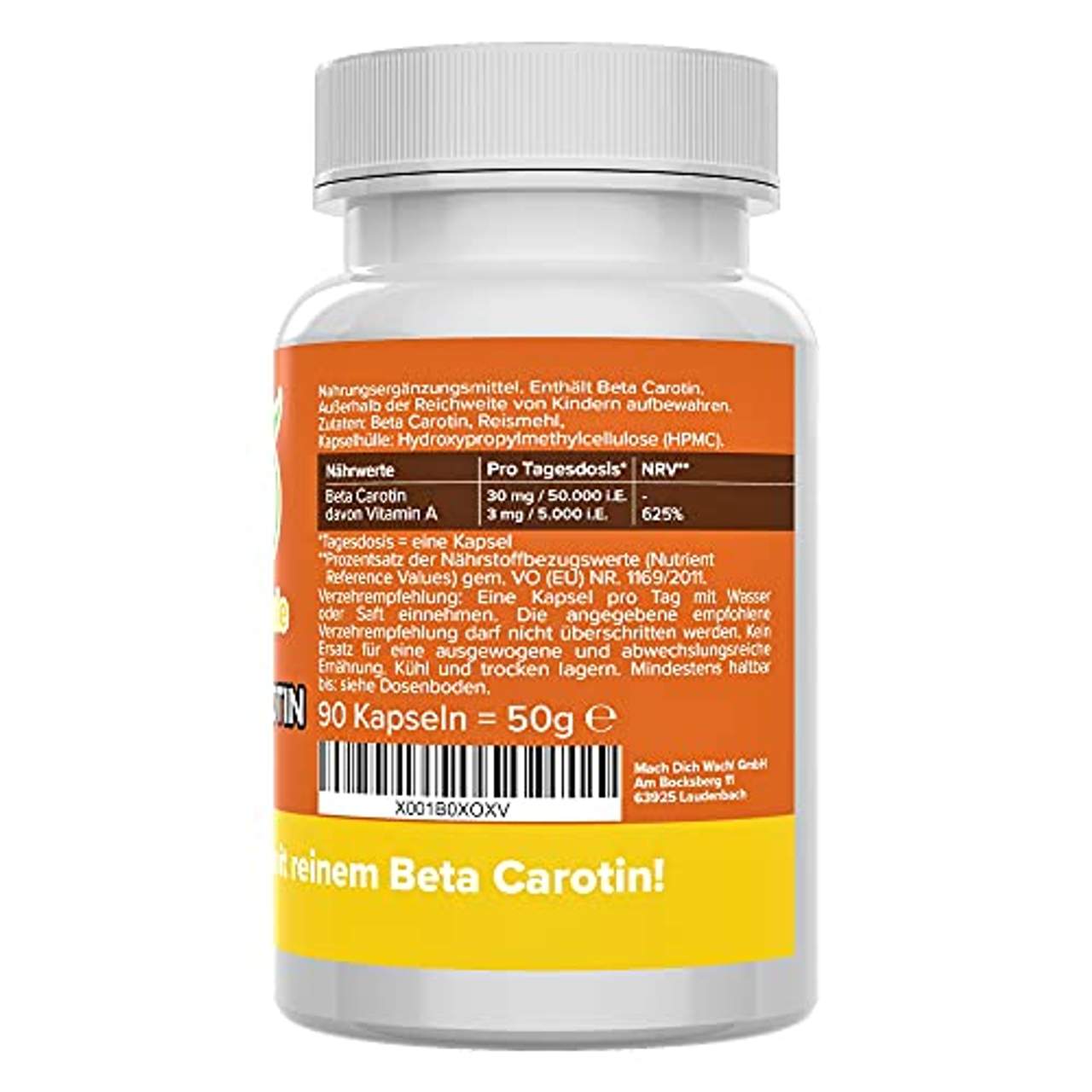 Vitamineule Beta Carotin Kapseln