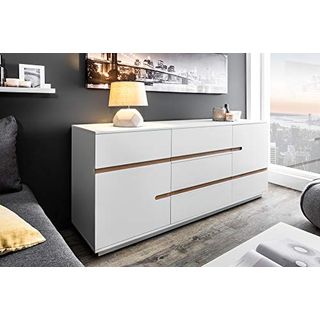 Riess Ambiente Modernes Design Sideboard Elements 160cm edelmatt weiß