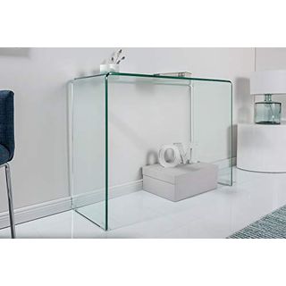 Extravaganter Glas Konsolentisch Fantome 100cm Transparent