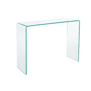 Extravaganter Glas Konsolentisch Fantome 100cm Transparent