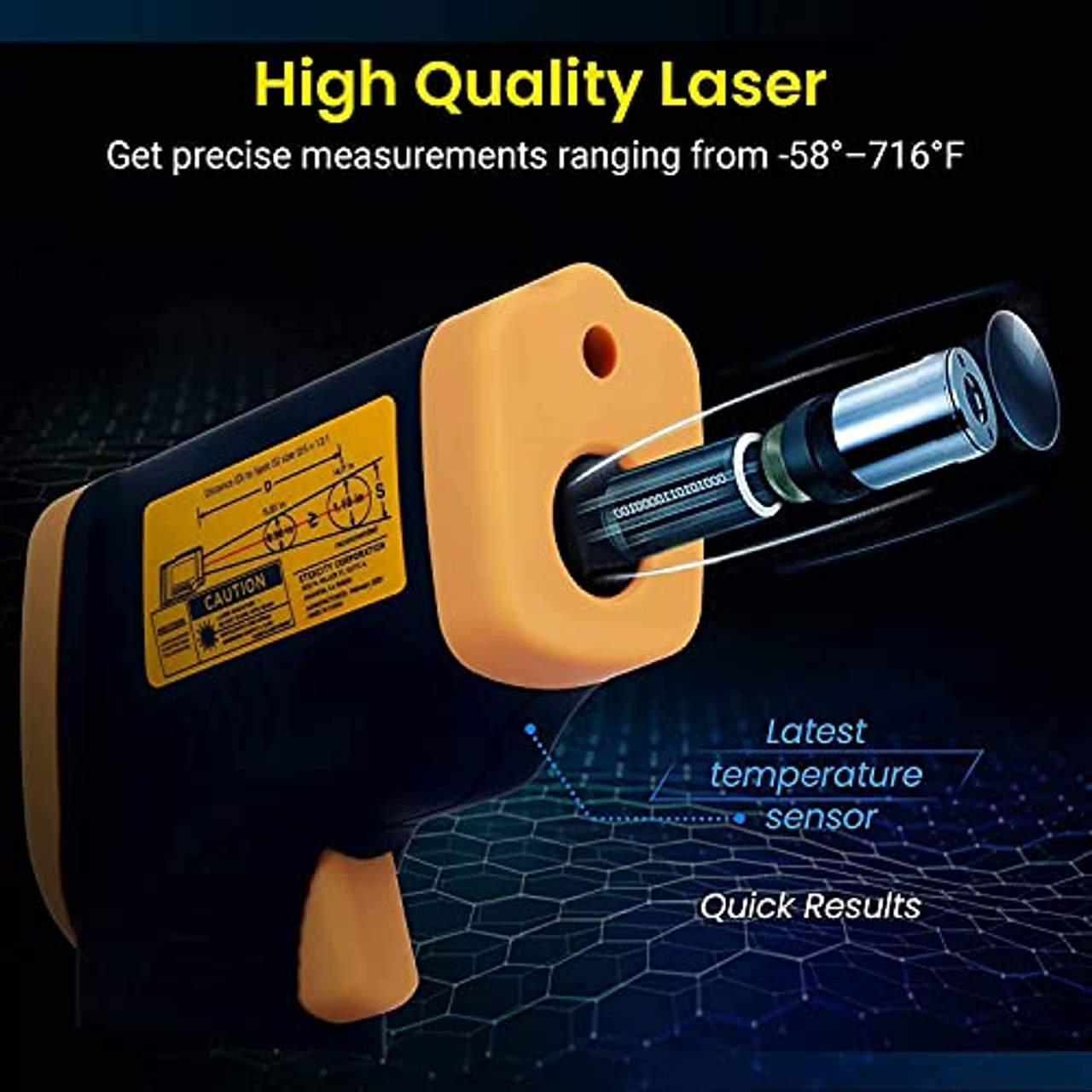 Etekcity Digital Laser Infrarot Thermometer IR Pyrometer berührungslos