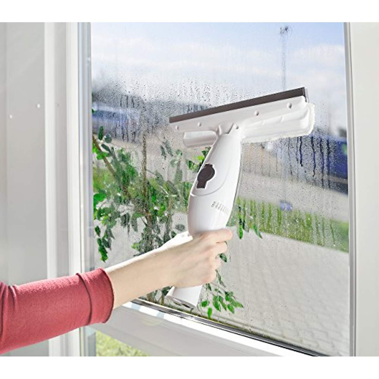 Sichler Haushaltsgeräte Fensterputzen: Akku-Fenstersauger-Set