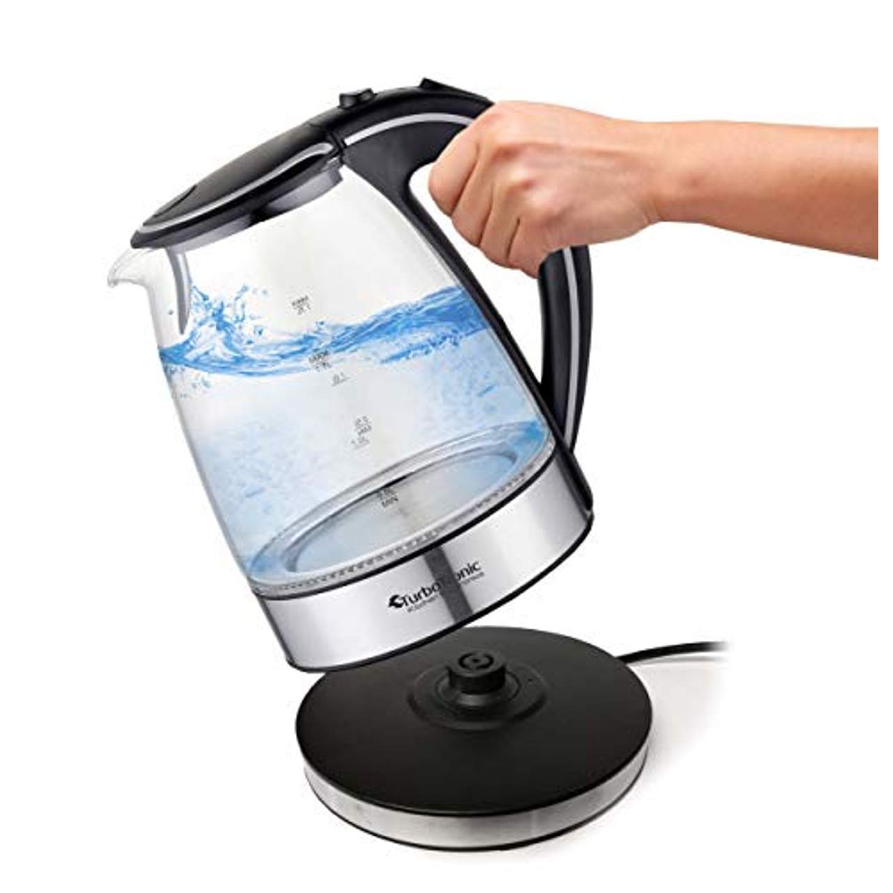 TurboTronic Glas Wasserkocher 1,7 Liter