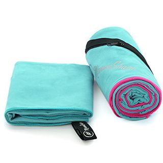 Sporthandtuch saugstark & schnelltrocknend OKZEST Mikrofaser Handtuch Set Badehandtücher Strandtuch Microfaser Handtücher sind ideal als Reisehandtuch 