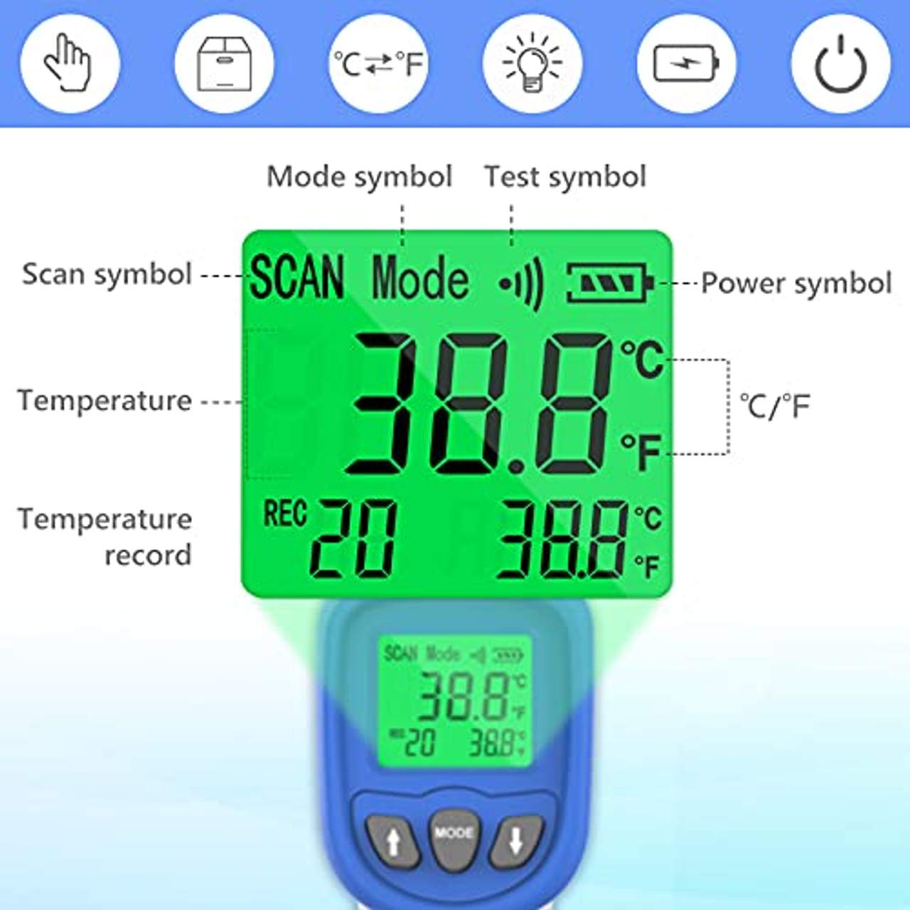 Infrarot Thermometer 32 ℃ ～ 43 ℃