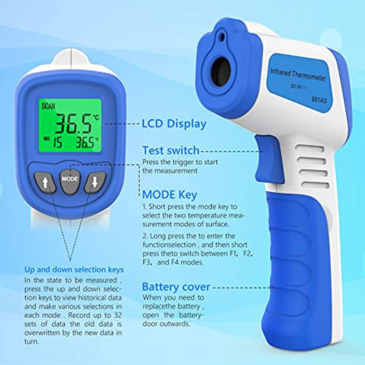 Infrarot Thermometer 32 ℃ ～ 43 ℃