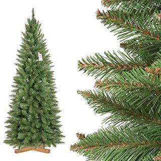 FairyTrees künstlicher Weihnachtsbaum Slim