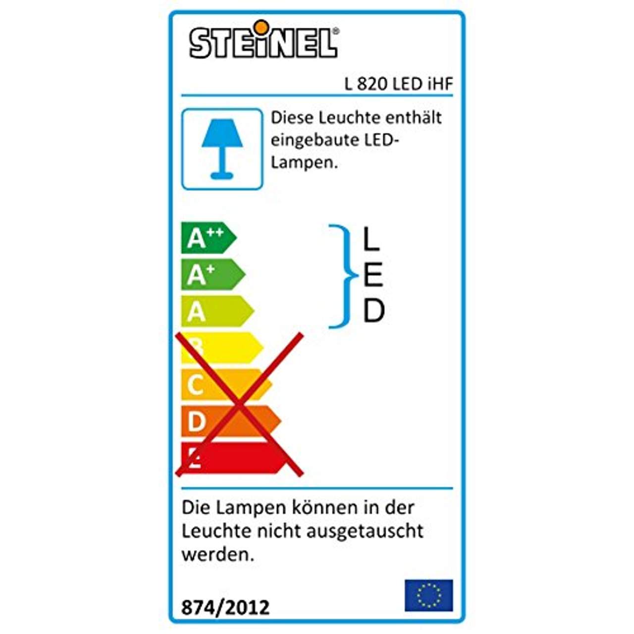 Steinel LED Hausnummernleuchte L 820 LED anthrazit