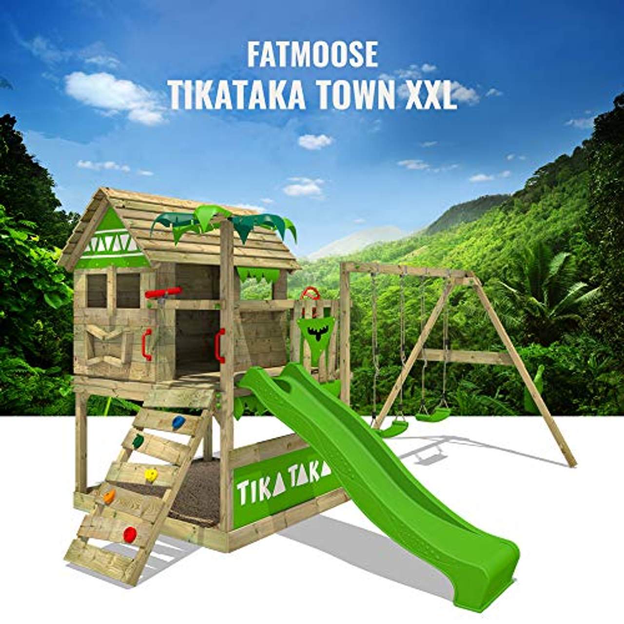 FATMOOSE Spielturm TikaTaka Town