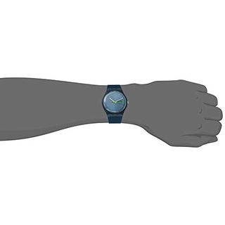 Swatch Herren-Armbanduhr Blue Rebel Analog Quarz SUON700