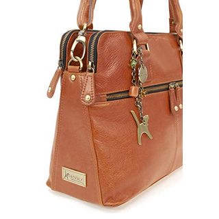 Catwalk Collection Handbags Leder Große Schultertragetasche