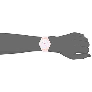 Swatch Armbanduhr Leder Sonstige Analog Quarzwerk Silikonband SUOP109
