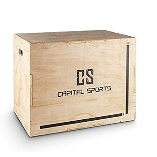 Capital Sports Shineater BL Set Plyo-Box Jump Box 3 Höhen 20" 24" 30" Holz