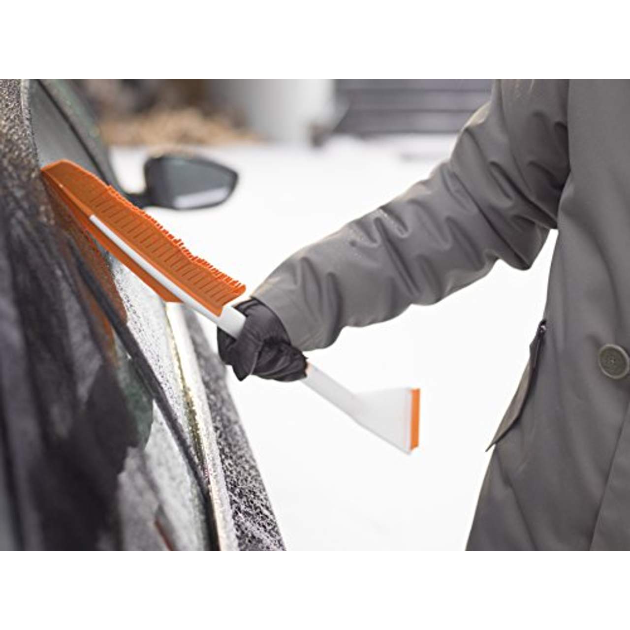 Fiskars Solid Eiskratzer Scheibenkratzer Auto Schnee Eis, zweiseitig  nutzbar, schwarz orange: Tests, Infos & Preisvergleich