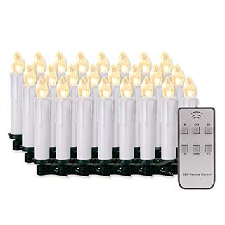 20/30/40/50/60 stk LED Kerzen LED Lichterkette Kabellos Dimmbar