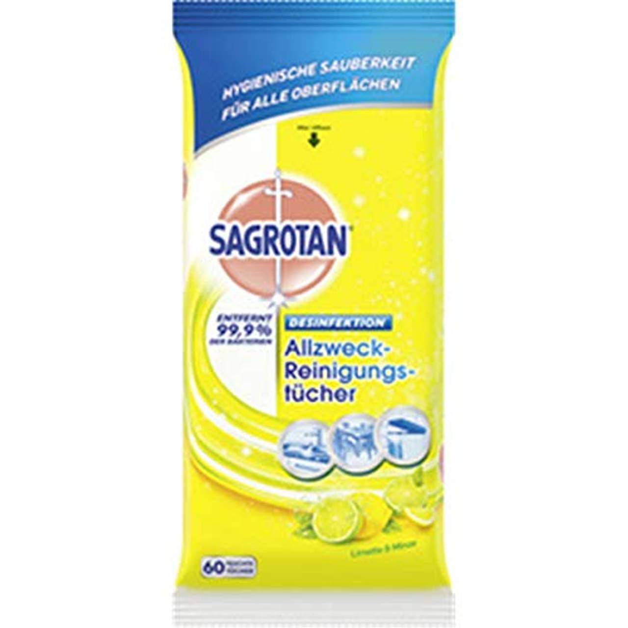 Sagrotan Allzweck-Reinigungstücher Granatapfel und Limette