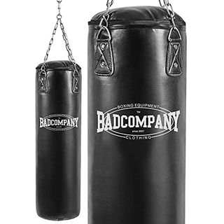 Bad Company Boxsack inkl. Heavy Duty Vierpunkt-Stahlkette I Vinyl Punching