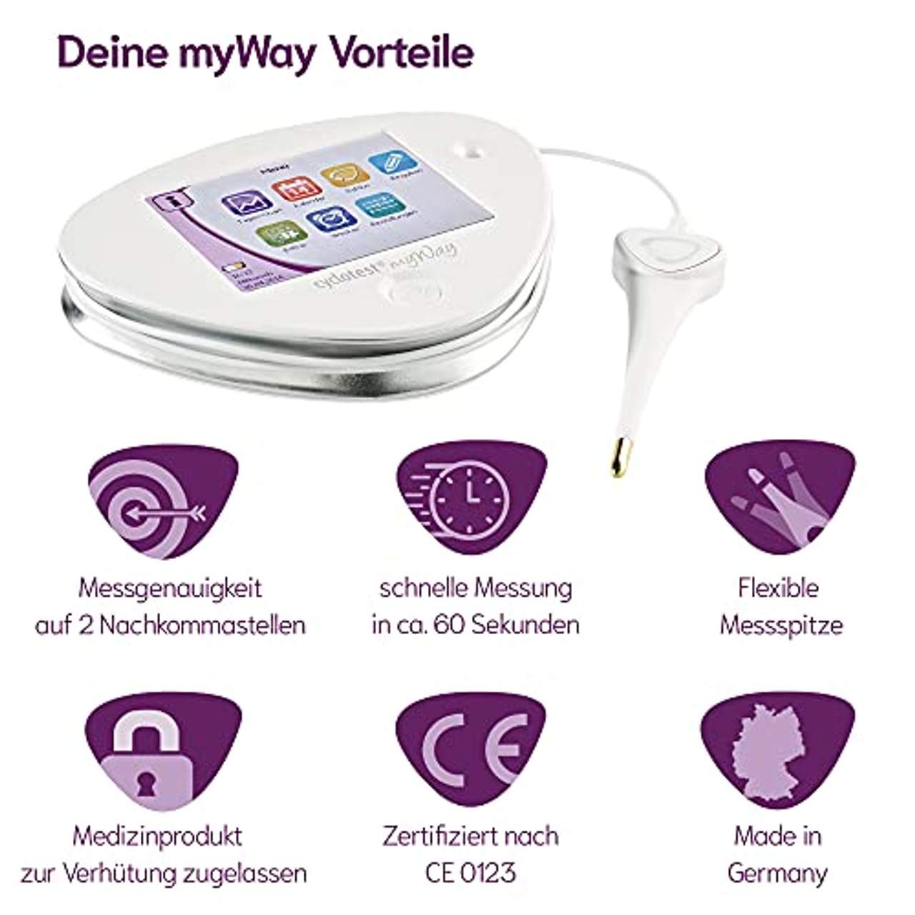 Cyclotest myWay Verhütungscomputer mit Kinderwunsch-Funktion und integr